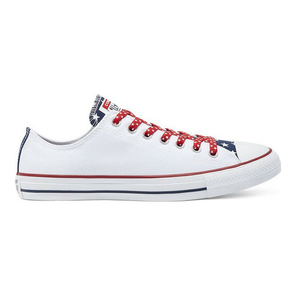 Zapatillas Casual de Mujer Converse Chuck Taylor Stars Stripes Blanco