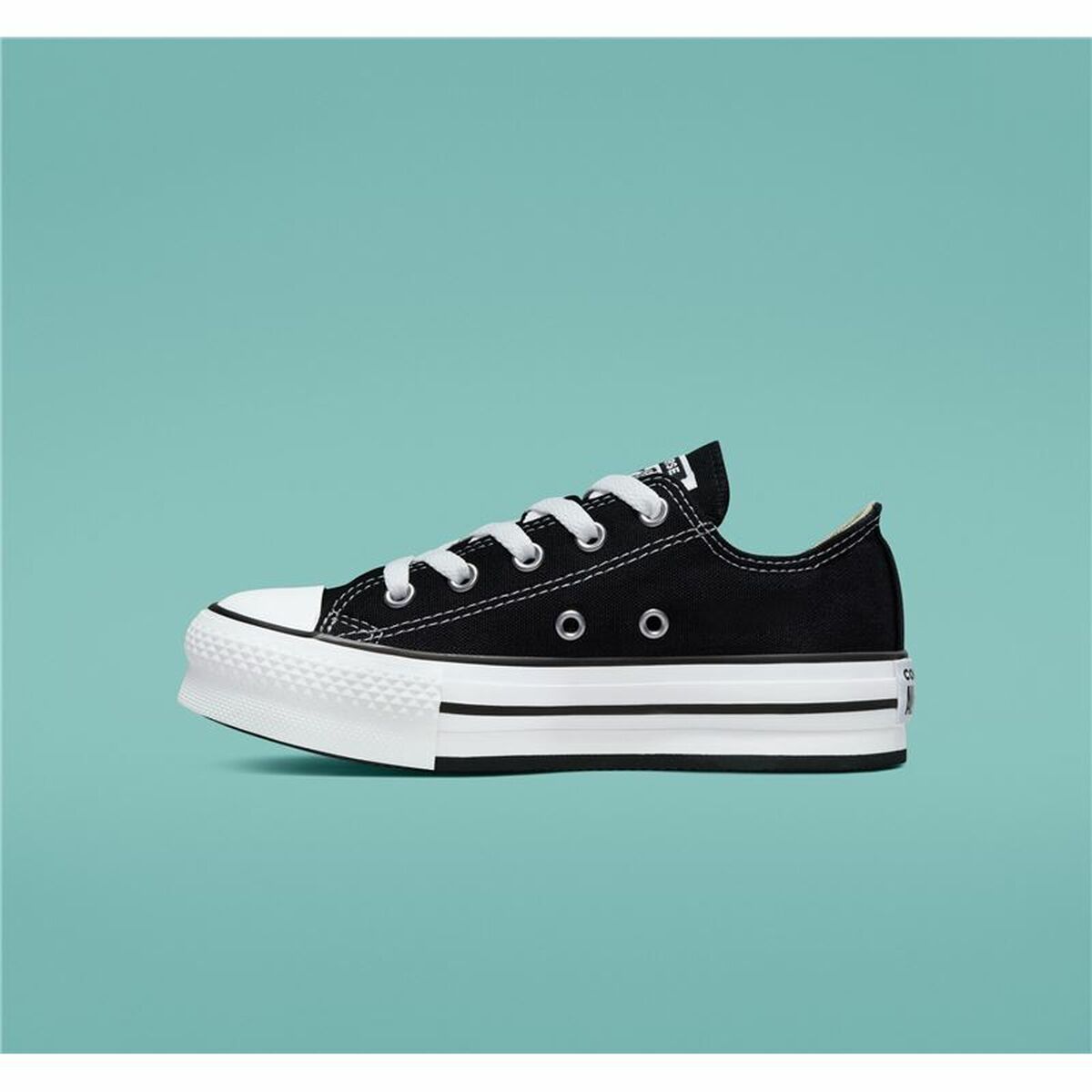 Zapatillas Casual Niño Converse All-Star Lift Low Negro