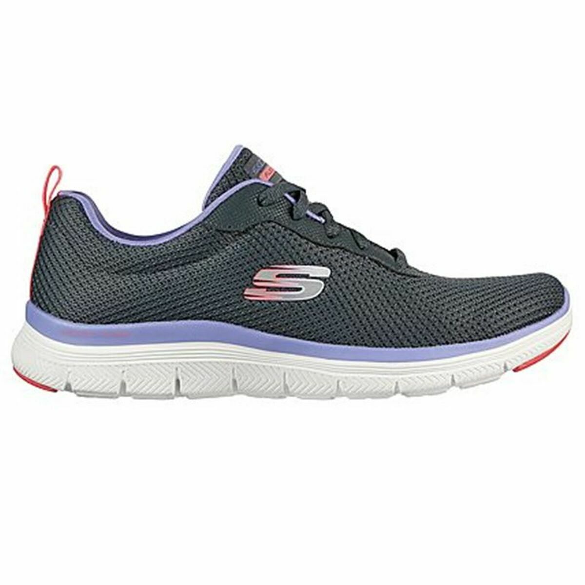 Zapatillas Deportivas Mujer Skechers Flex Appeal 4.0 Brilliant View Gris oscuro