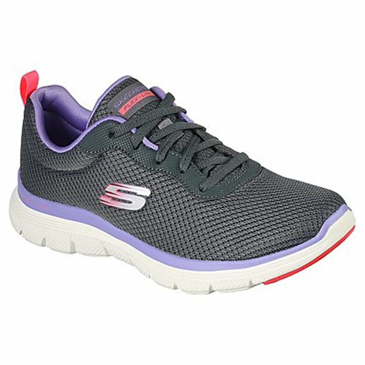 Zapatillas Deportivas Mujer Skechers Flex Appeal 4.0 Brilliant View Gris oscuro