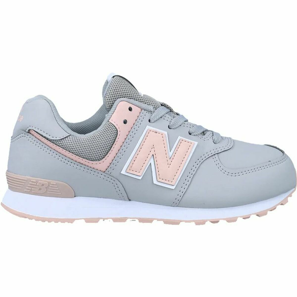 Zapatillas Casual de Mujer New Balance 574  Gris Rosa