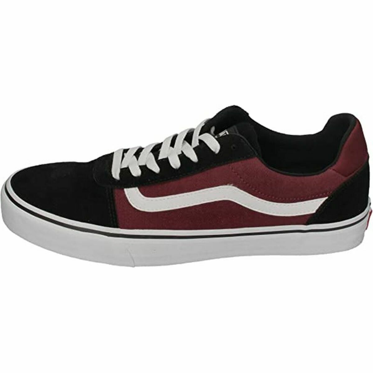 Zapatillas Casual Hombre Vans Ward Deluxe Granate Negro