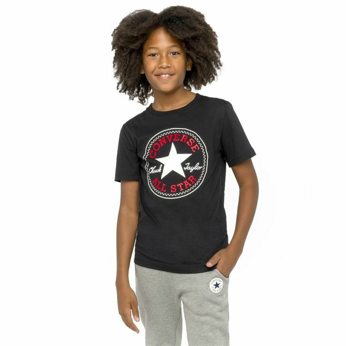 Camiseta de Manga Corta Converse Chuck Taylor All Star Core Negro