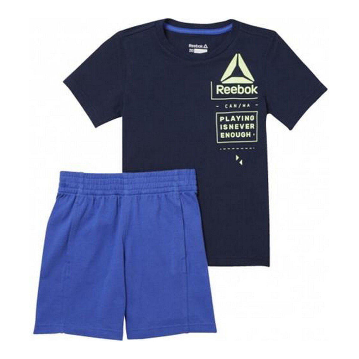 Conjunto Deportivo para Niños Reebok B ES SS SET CF4289 Marino