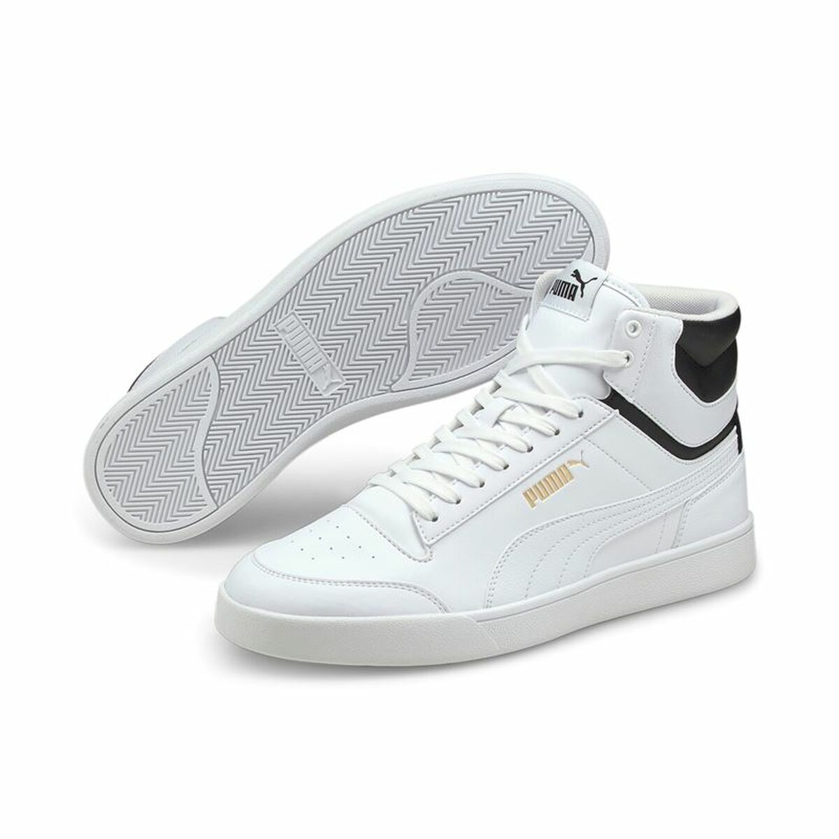 Zapatillas Casual Unisex Puma Shuffle Mid Blanco