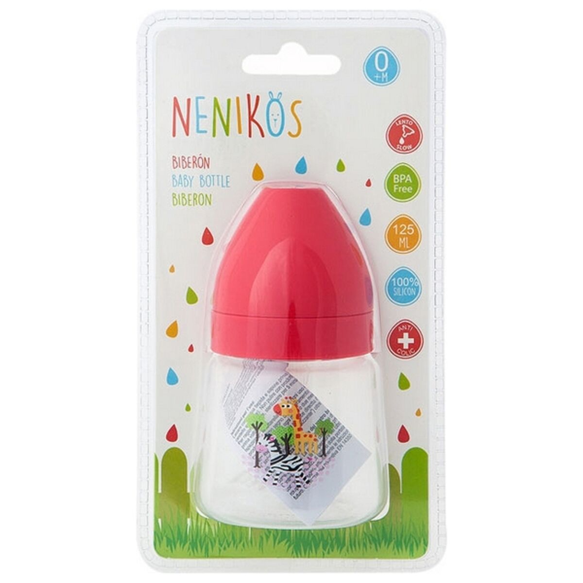 Biberón Anti-cólico Nenikos 125 ml +0M 111999