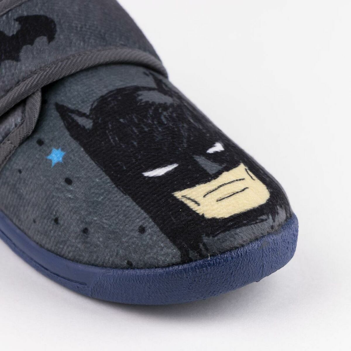 Zapatillas de Estar por Casa Batman Velcro Gris oscuro