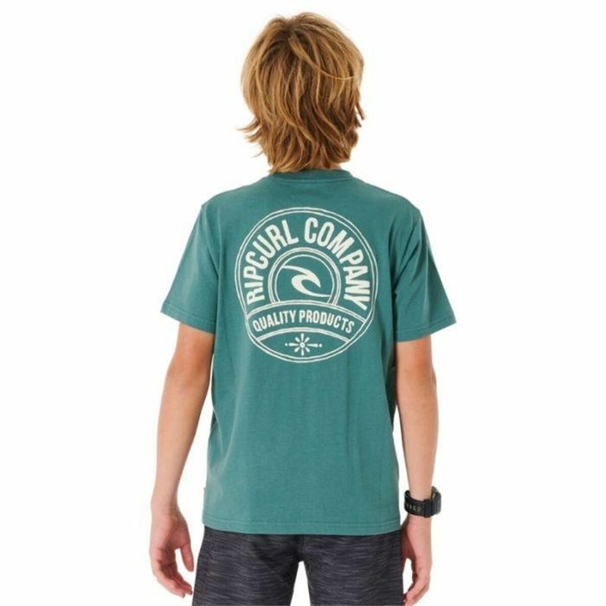 Camiseta de Manga Corta Niño Rip Curl Stapler  Azul